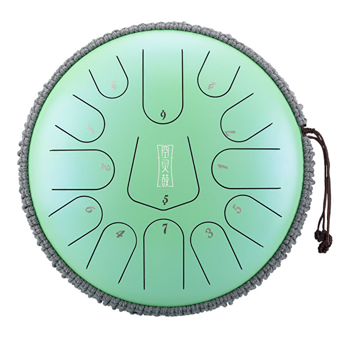 HLURU TS13-12 GREEN - 13 Notalı 12" Green Tongue Drum